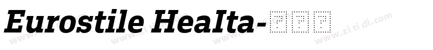 Eurostile HeaIta字体转换
